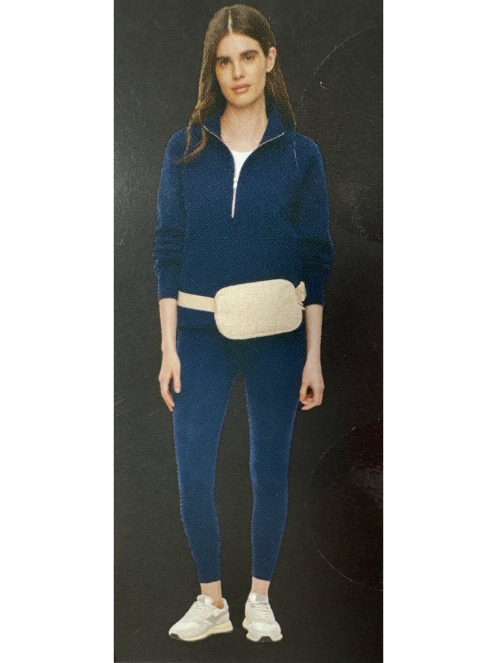 GapFit Sherpa Belt Bag Fanny Pack Waist Adjustable Strap Cream Crossbody OS NWT - Picture 2 of 13